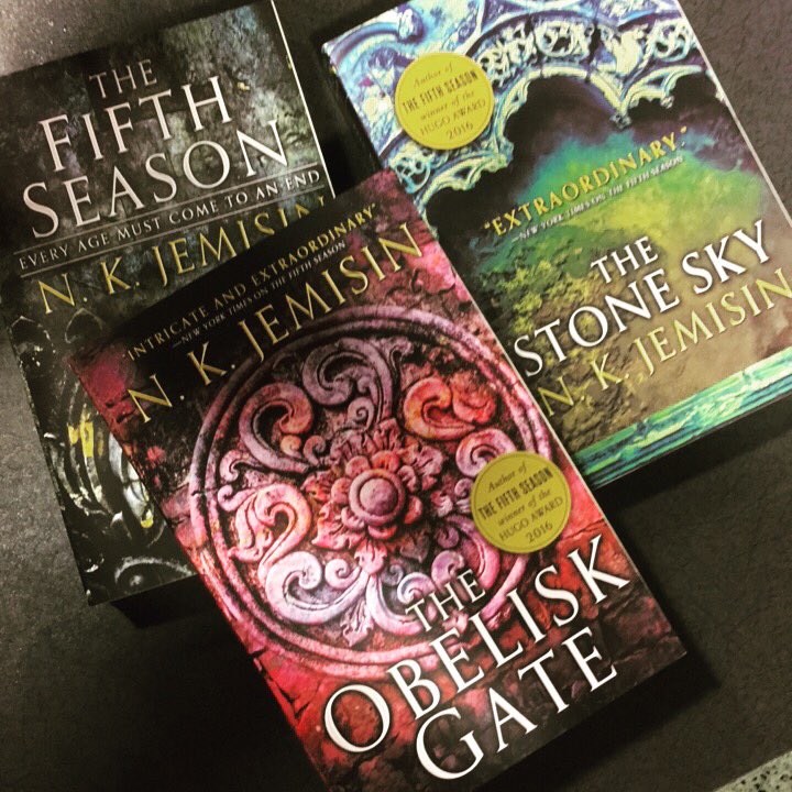 BNSeattle's tweet photo. #staffrec Emily #thestonesky #sequel 2 #hugoawards2016 #fifthseason &amp; #hugoawards2017 #obeliskgate #congrats 2 #nkjemisin #bnbookpassion https://t.co/bjyQjl91ay