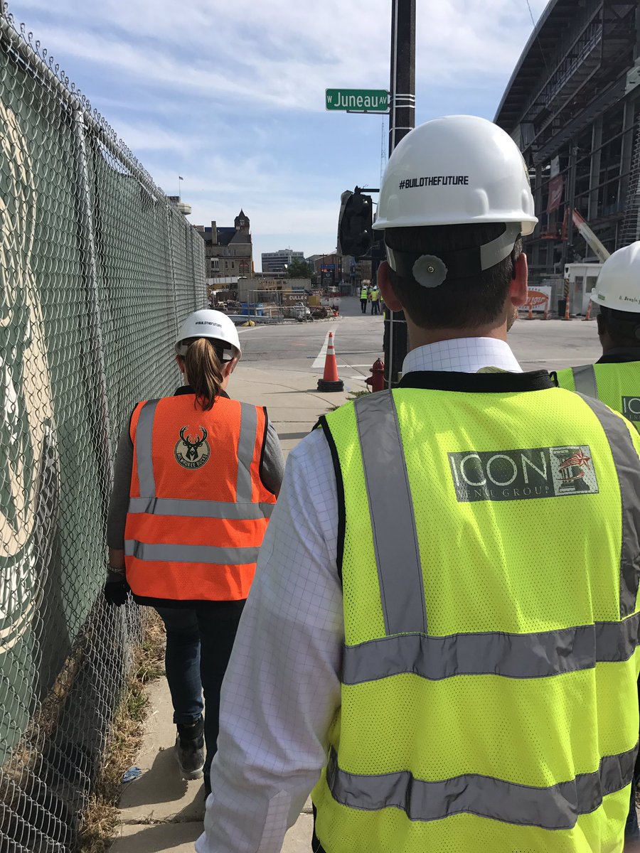 CREDAWisconsin's tweet photo. Thank you @Bucks for a tour of the outstanding new arena!  @EUA @JPCullen1892 @MortensonWI https://t.co/zzRn1J0wUh