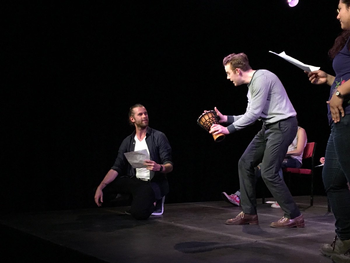 freeinglight's tweet photo. This is what I look like the other side of the lens (I'm the one near the floor (downstage right)) at #SMGDA  @venue13 #theatre #fringe https://t.co/rlF2LowY3A