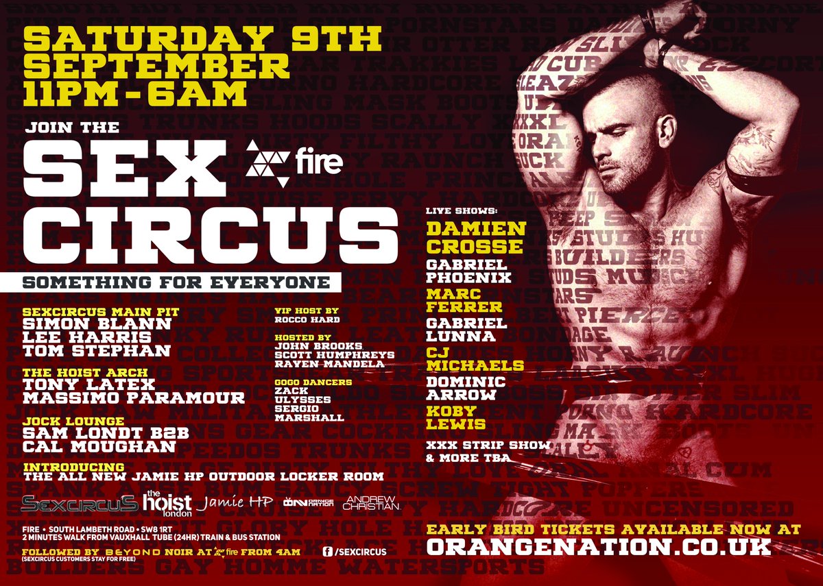 SEXCIRCUS's tweet photo. One hell of a show lined up @DamienCrosseXXX @xGabrielPhoenix @MarcFerrerXXX @gabriel_lunna @CjMichaelsXXX @koby_lewisXXX @DomyNickxxx https://t.co/lHkPOQMTVr