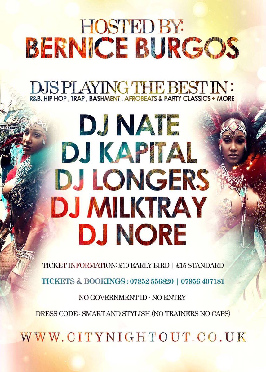 pvents's tweet photo. Charisma | Carnival After Party 
No Work Next Day 
Tickets - https://t.co/GgKgClTgJF
Hosted By (Bernice Burgos) https://t.co/JnoZn1AlYc