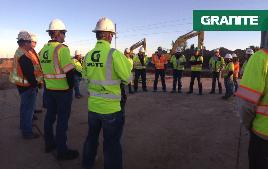 Granite's tweet photo. Today's the day Granite kicks off our annual safety challenge to heighten safety awareness during the peak of the season #GuardianChallenge https://t.co/zgCtGu54vC