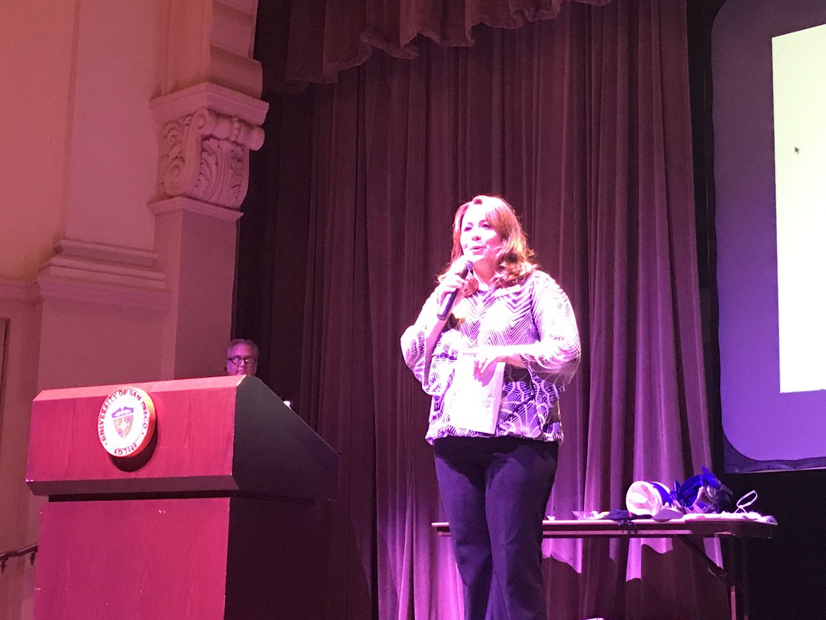 julie0728carol's tweet photo. We love our @OECMSD team! Here's Marioly getting the audience excited about #Xtreme2018 @CCHSDONS https://t.co/sngKjKFbiM