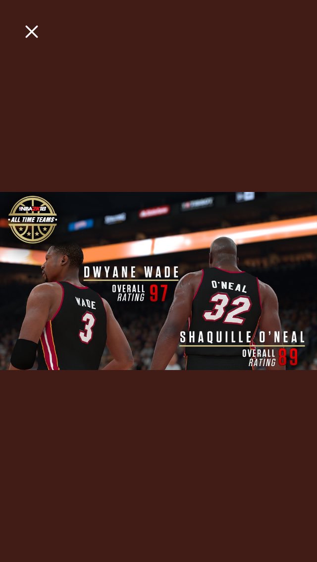 That All-Time Team flow w @SHAQ @Ronnie2K @NBA2K #NBA2K18 #2kFirstLook