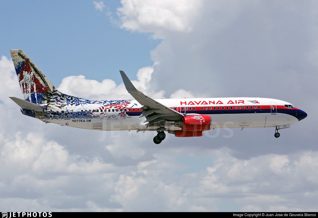 JetPhotos's tweet photo. A former Eastern 737 now operating for Havana Air landing at @iflymia. https://t.co/fegIRwJ9FL © Juan Jose de Gouveia Blanco https://t.co/G1OGlrBeZ7