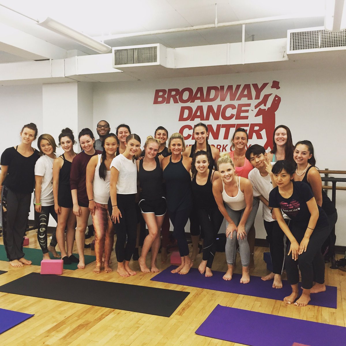 ldjyoga's tweet photo. So happy and humbled to have the opportunity to teach in NYC #broadwaydancecenter #athletanyc #yogaworks #yourmovementwellness https://t.co/hIaER3oAhv