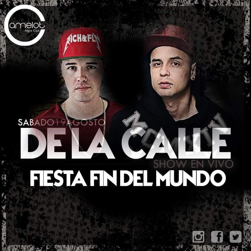 CamelotNight's tweet photo. Pensarías en perderte un SHOW EN VIVO INCREÍBLE?
#FiestaFinDelMundo #DeLaCalle EN VIVO! 🎉🎉🎉
RT Y SE VAN FREE! https://t.co/mpsg8nyhxM