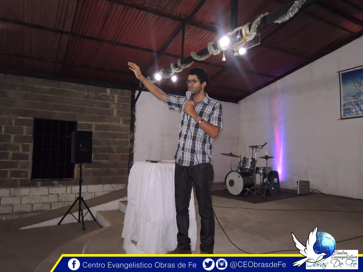 CEObrasdeFe's tweet photo. Servicio juvenil 12/08/2017.
Predica: En buena Tierra. Pastor Juan Peñalver. https://t.co/3dRLWjZqDR