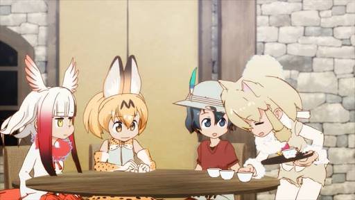 アマナットー 足を取られて車輪が滑ったり ジャパリバスだ マイペースなキャラに スナネコ 遺跡に住んでるキャラと ツチノコ 崩落した橋から落ちる奴らもいて セルリアン 空想の存在も印象的なキャラにする けもの