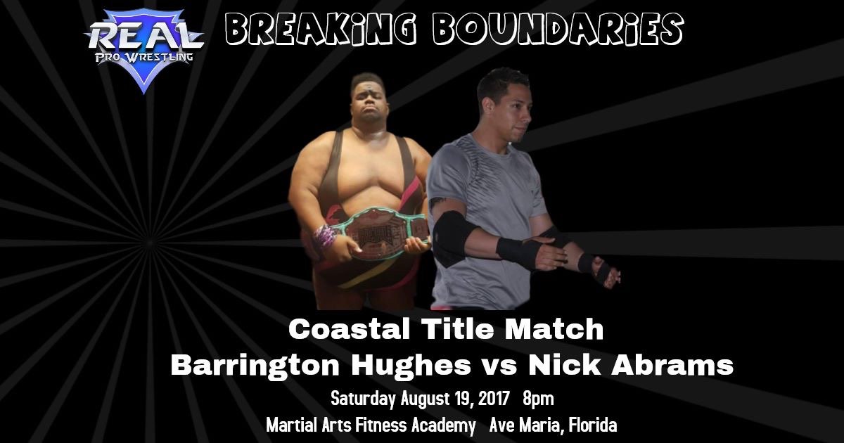 RealProWrestli2's tweet photo. This Saturday come join us for a hell of a match! #prowrestling #realprowrestling #BreakingBarriers #wrestling #florida https://t.co/B2c9vOVc4b