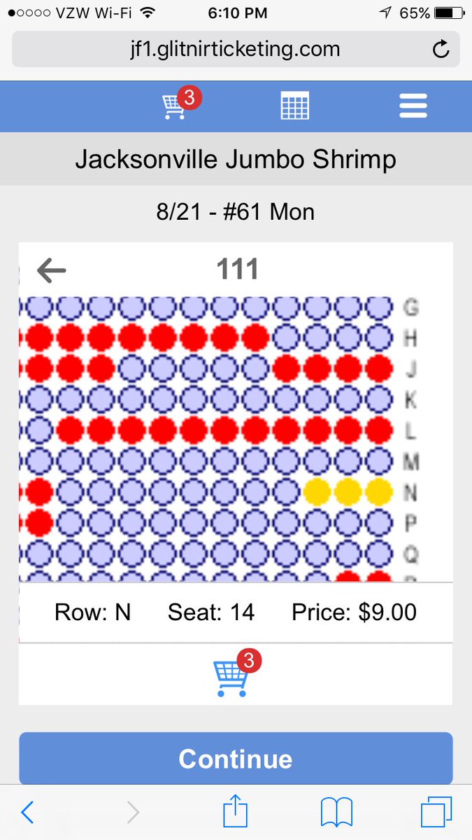 Jumbo Shrimp Seating Chart