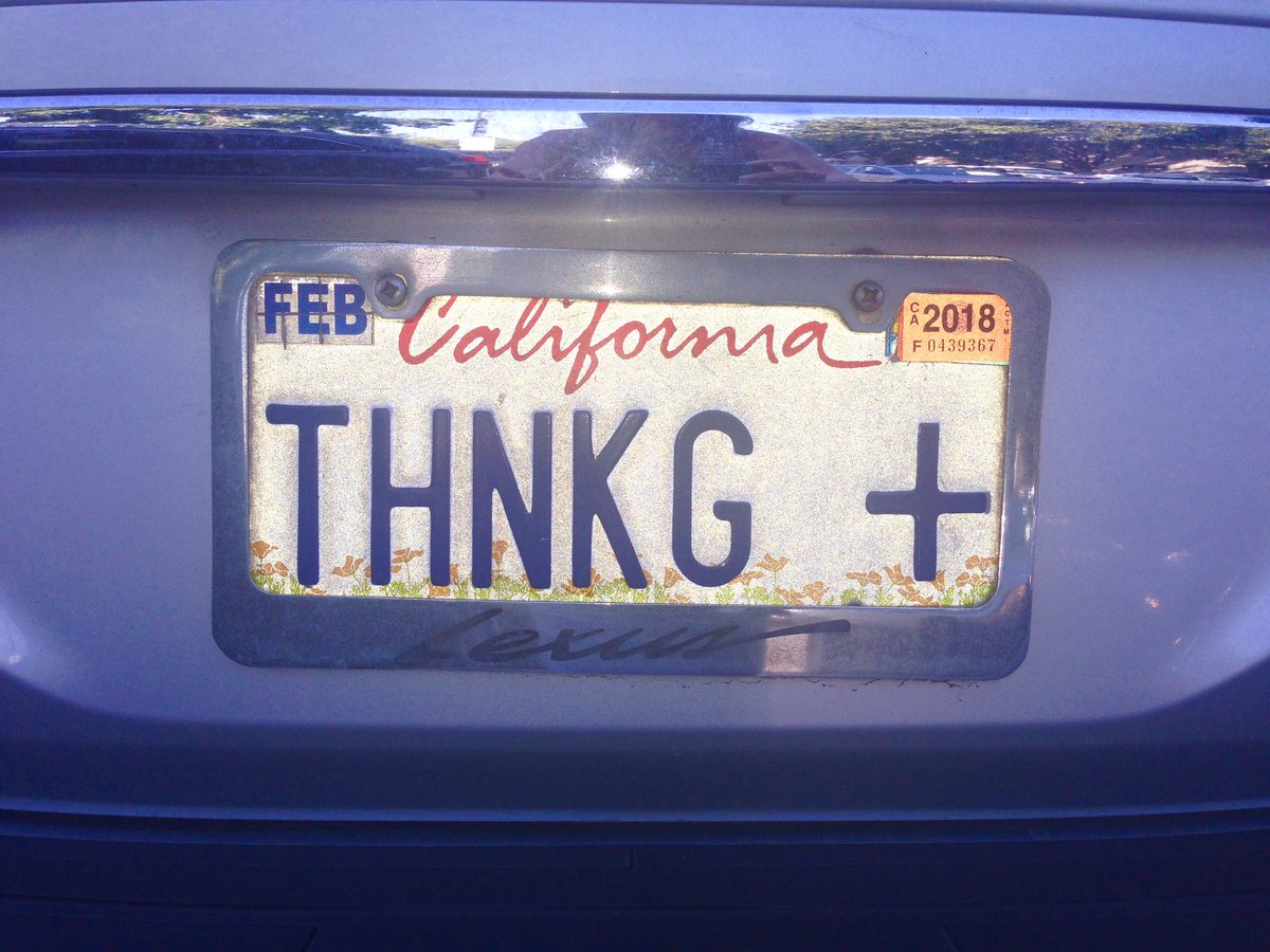 KatCressida's tweet photo. #LOVETHIS 💙
1st thought it was "Thanking G-D"-
then realized it was a #PLUSSIGN ➕...
"POSITIVE"!
#THINKINGPOSITIVE
GREAT #vanityplate 😉 https://t.co/vBqRxO4qBM