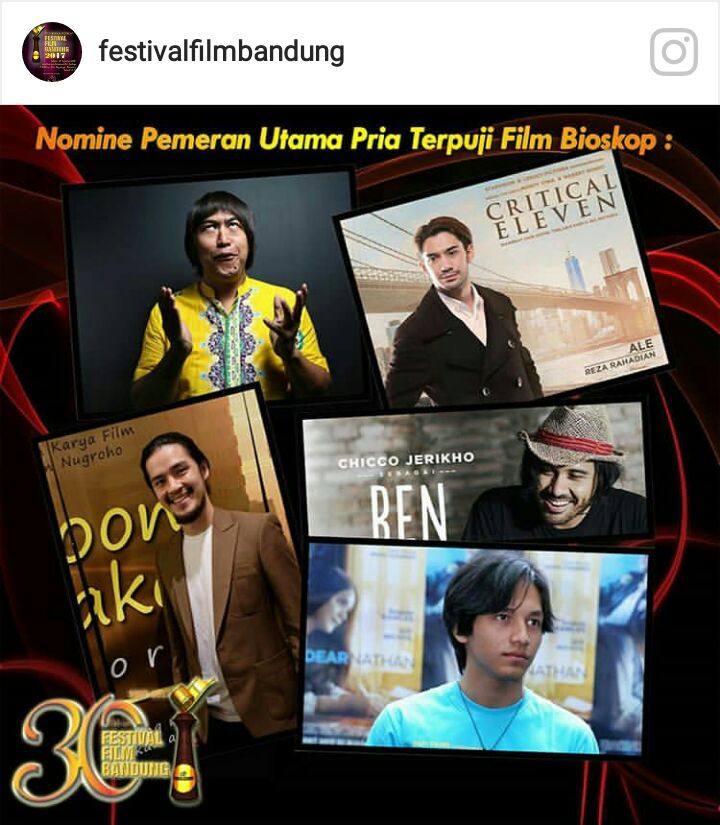 Siapakah yg Anda jagokan sbagai AktorTerpuji FFB 2017 ? Dont miss Malam Anugerah akhir September <a href="/SCTV_/">SCTV</a> <a href="/ffb87/">IG: @FESTIVALFILMBANDUNG</a> <a href="/jokowi/">Joko Widodo</a> <a href="/pandji/">Pandji Pragiwaksono</a> @arismudadeh
