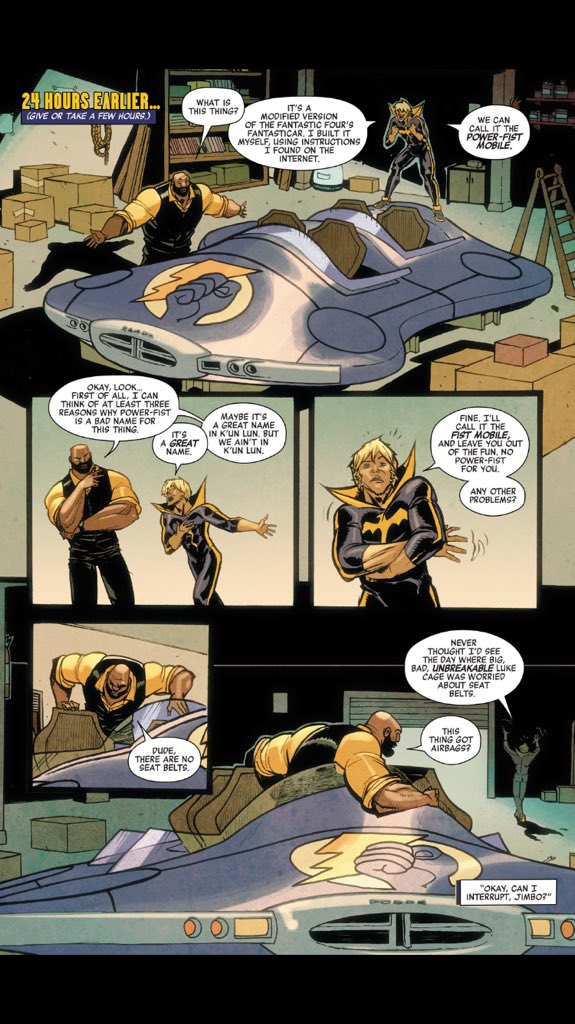 Immortal_Iron's tweet photo. @_HarlemHero "And now you've got a billionaire in a flying car too. Pretty sweet, right?" https://t.co/t4Qe5RZz8z