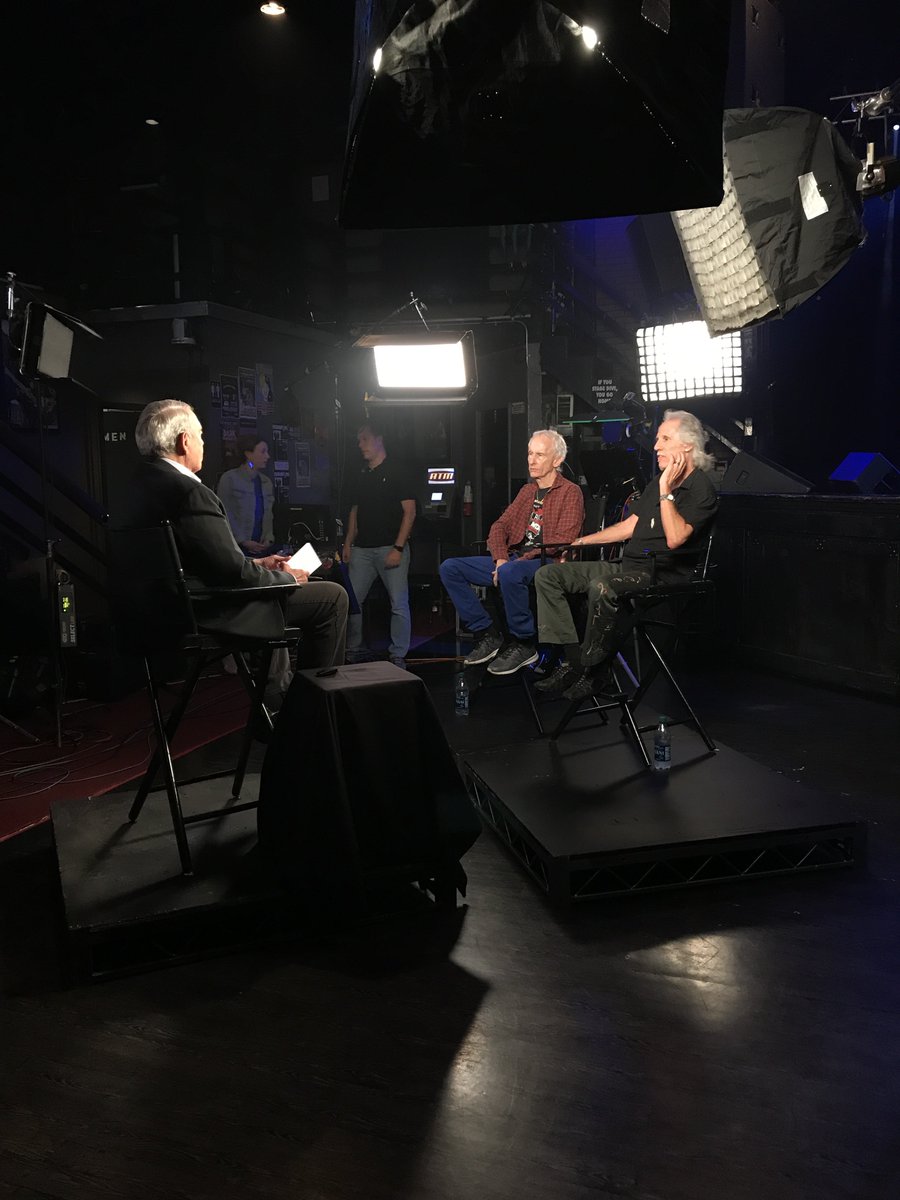 John &amp; Robby recently sat down with <a href="/DanRather/">Dan Rather</a> &amp; filmed an upcoming episode of The Big Interview! Premiere date is coming soon. #TheDoors