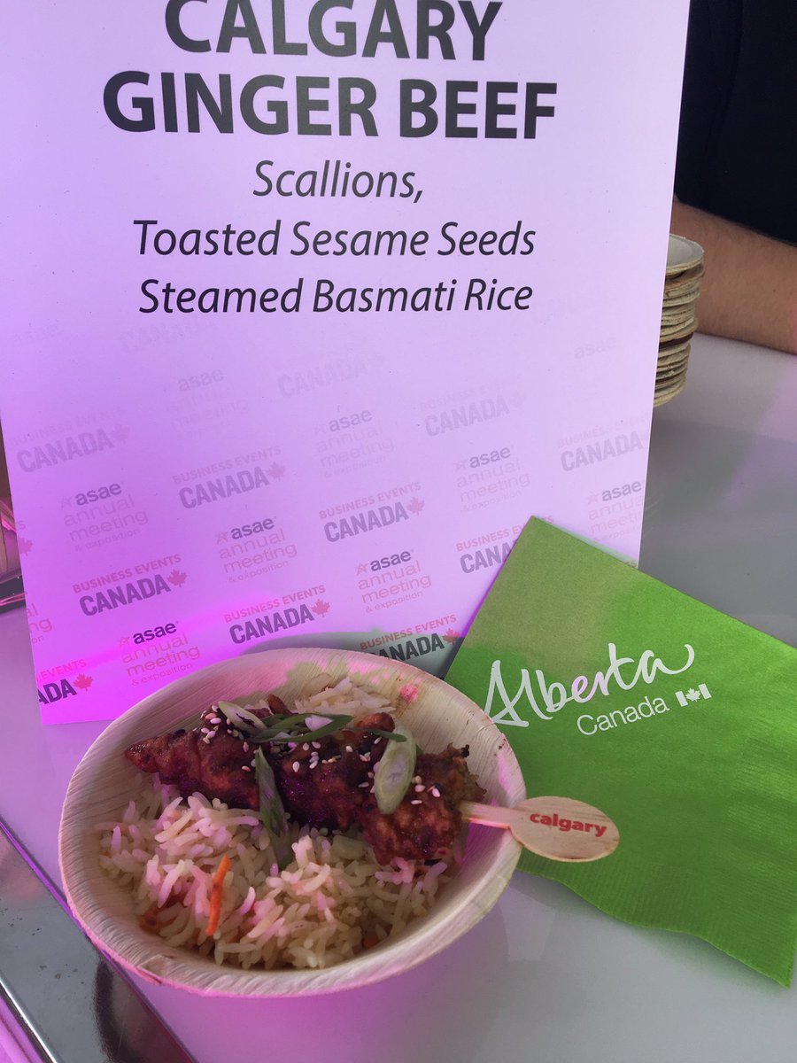 FemmeAlberta's tweet photo. Where's the ginger beef!!! Come to @TAmeetings Canada150 tent at #ASAE2017!!! https://t.co/KwE33d7kY4