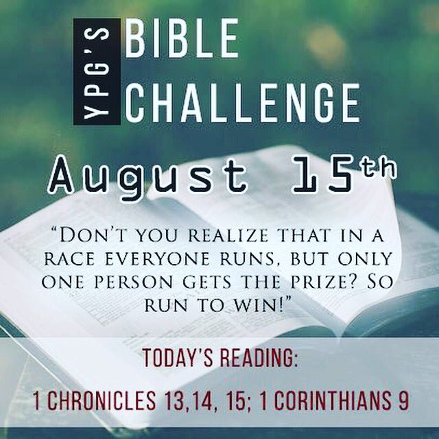 YpgMaryland's tweet photo. It's #August and the #YPG #BibleChallenge continues. This is the 8 month,how is the Challenge helping you? #keeitup #donotgiveup #ypgmd #ypg https://t.co/UJ5dcgIEtD