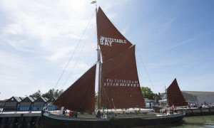 GretaBarge's tweet photo. Greta Thames Barge 2 places available this Thur Depart 11.00am  Return 5.00pm #WhitstableHarbour book online @ https://t.co/VL5P2DMDn1 https://t.co/RuTUmYQPYf