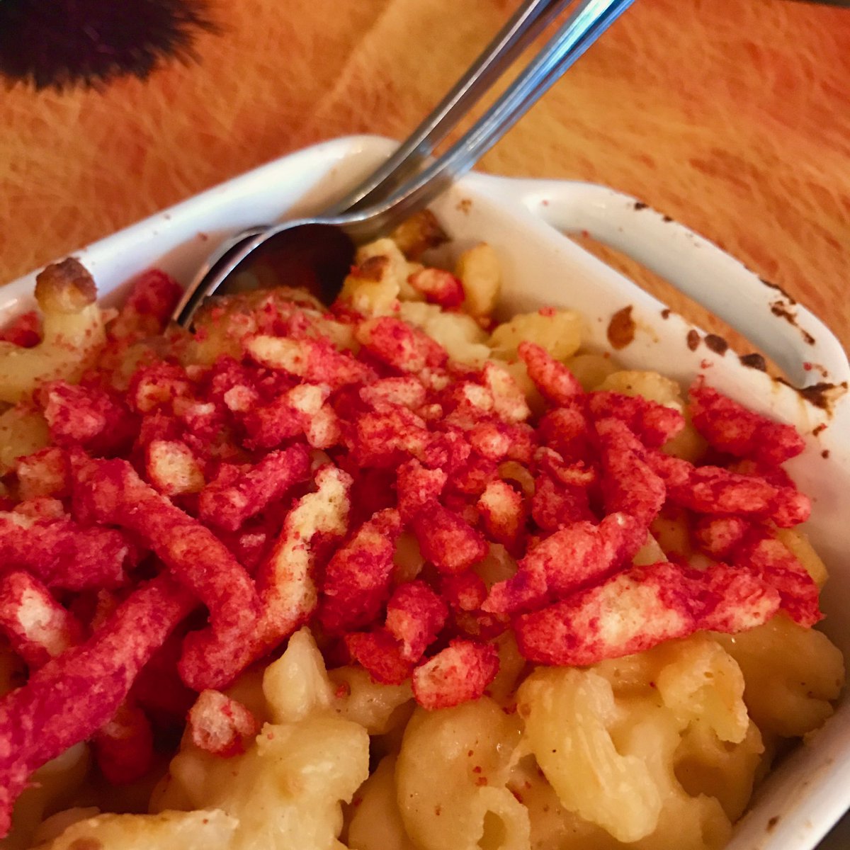 ChesterCheetah's tweet photo. I'm here at the opening of #thespottedcheetah! Which dish would you want to try? https://t.co/4bf8dr160w