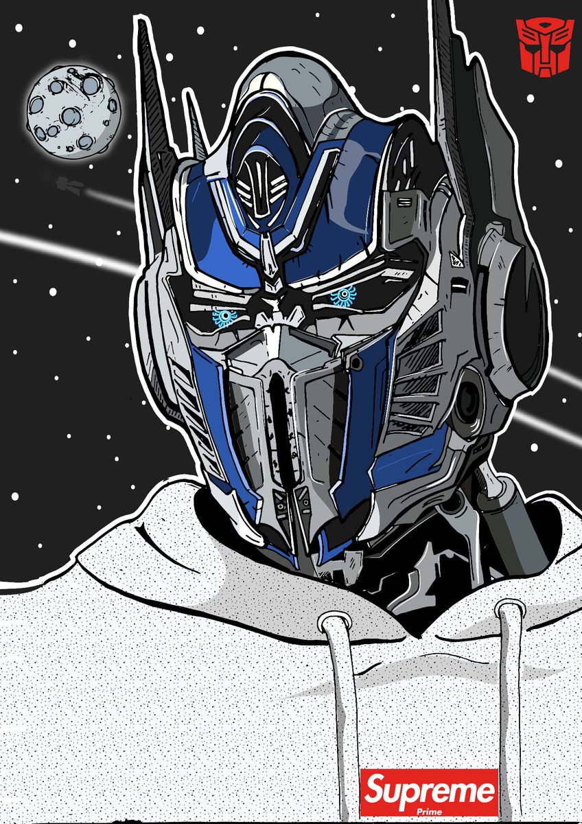 ThamiXXXVI's tweet photo. Supreme Prime Illustration 
#supremeprime #transformers #optimusprime https://t.co/WOzcK4t5K4