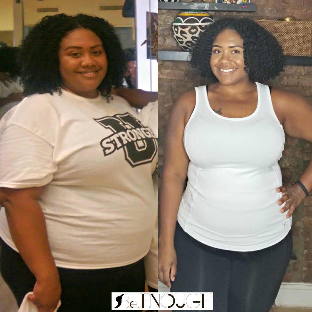 BeEnoughPeriod's tweet photo. August 15, 2014 vs August 15, 2017: Let's talk about this picture https://t.co/s0ZfIIOj2Y #BeEnough #FitEnough https://t.co/DwrFPPdgrG