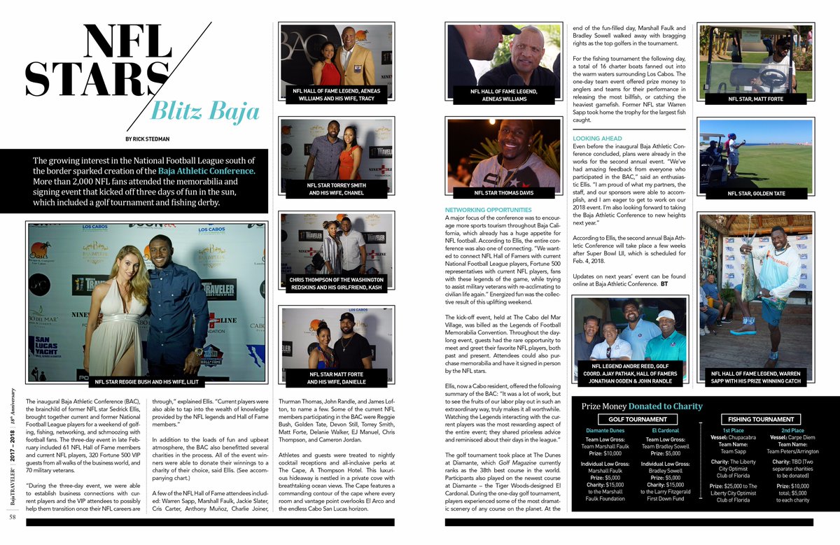 Counting down the days until the 2018 <a href="/BajaAthleticCon/">Baja Athletic Con.</a> #BAC <a href="/BajaTravelerMag/">BajaTRAVELER®</a> <a href="/SedrickEllis1/">Sedrick Ellis</a>