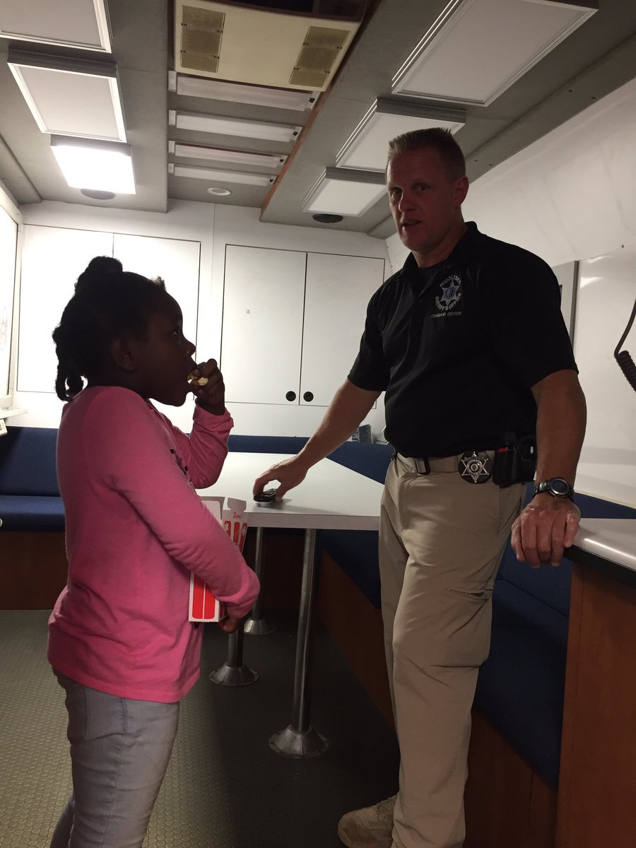 LowellPD's tweet photo. Thank you @msosheriff for coming out tonight! Kids are having a great time!! https://t.co/6meGqx8TWl
