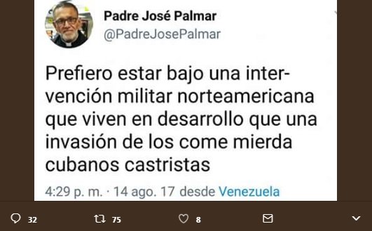 ChavistiandoJPS's tweet photo. ¡ DEPLORABLE ! ¿Esta cosa puede llamarse ministro de Dios en la Tierra? ¿cura de barrio? ¿Sacerdote Católico? https://t.co/COY2Fj7sfb