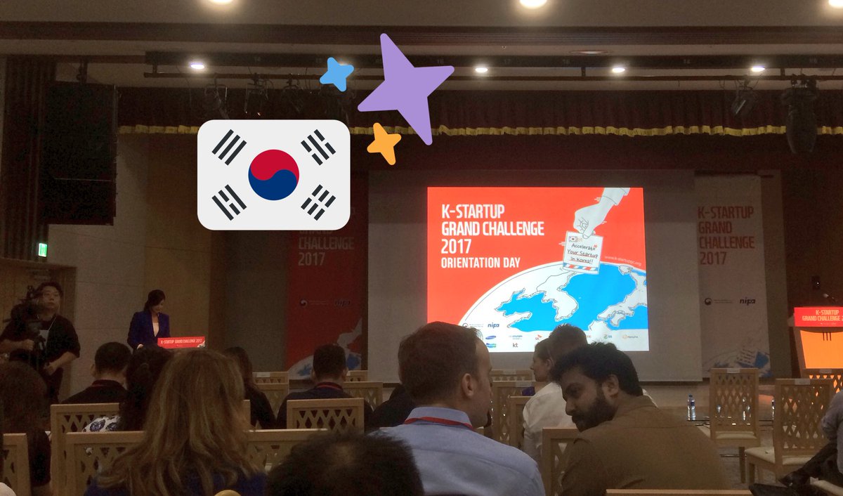 EmiliaDiazCL's tweet photo. It begins! #KStartupGC17 orientation day is here! #KaitekTakesKorea @KaitekLabs @kstartupgc2017 https://t.co/0adK6oKapr