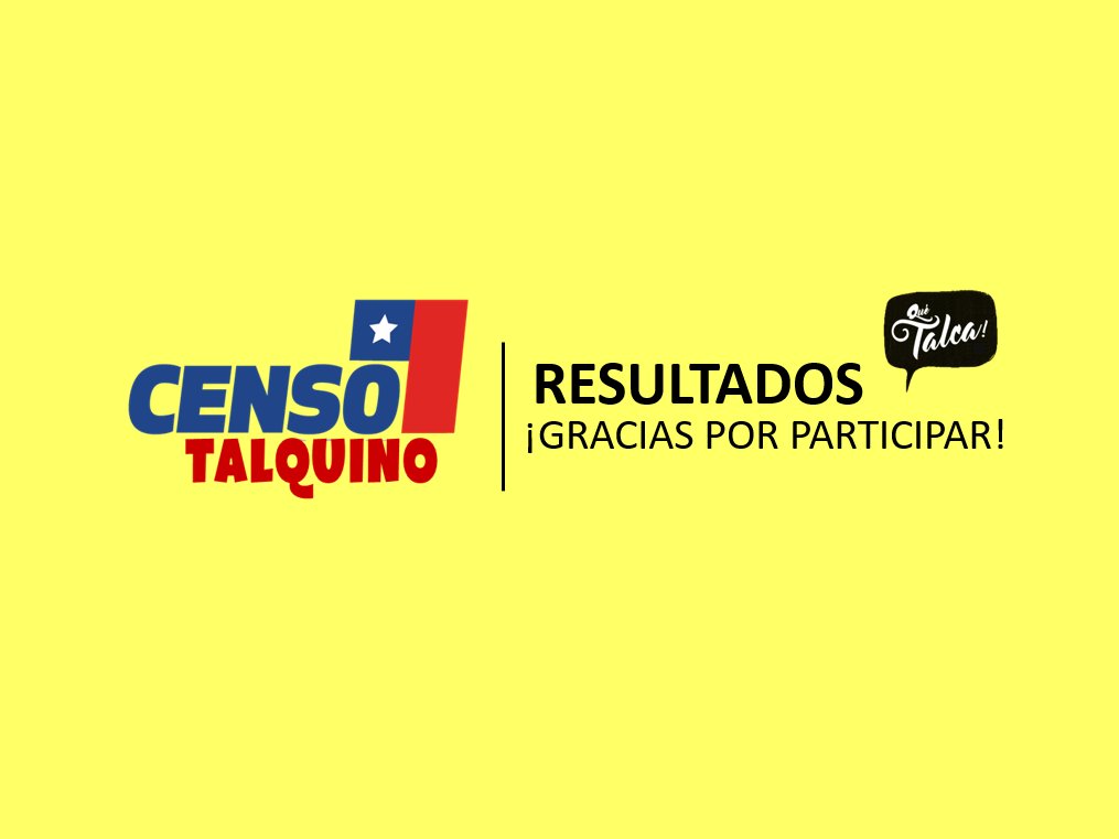 REVISE LOS RESULTADOS OFICIALES DEL #CENSOTALQUINO 🇨🇱 EN EL SIGUIENTE LINK: facebook.com/QueTalca/posts… #Talca #CensoTalquino #QuéTalca