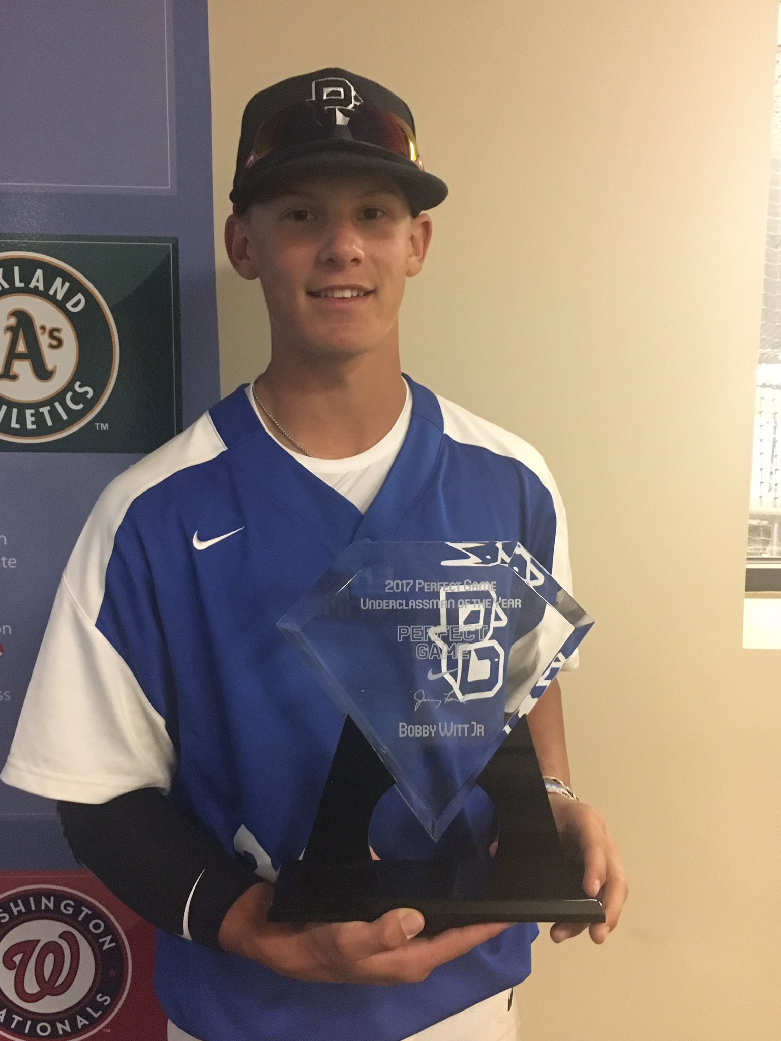 Perfect Game USA on X: We wrap up a great week in San Diego naming the  2017 PG Underclassmen of the Year Bobby Witt Jr! Special player    / X