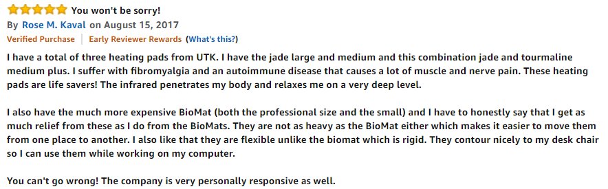 UtkAda1's tweet image. UTK Far Infrared Natural Jade &amp;amp; Tourmaline Heating Pad for pain relief is as good as Biomat.