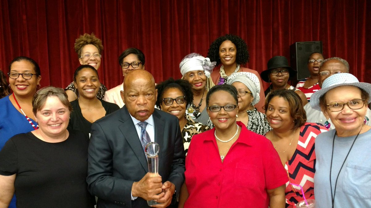 Thank you congressman John Lewis for appreciating and supporting educators <a href="/PDWMiddle/">Paul D. West Middle </a> @Prin_MCMS #EastPointTownHall #EducationMatters