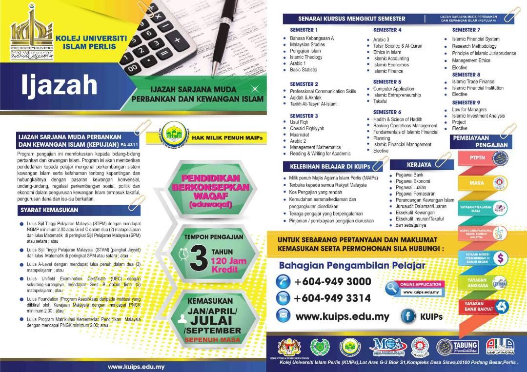 Info Kuips On Twitter Kemasukan 03 Oktober 2017 Mohon Sekarang Melalui Whatsapp 019 3732021 Kolej Universiti Islam Perlis Kuips Kualalumpur2017 Https T Co Ap2orddpid