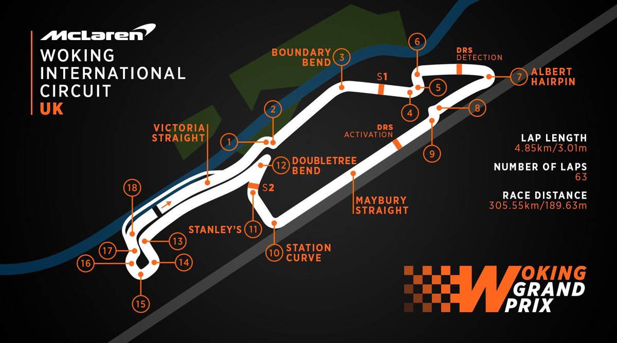 FUnoUV's tweet photo. @McLarenF1 propuso el #WokingGP  este es el layout del trazado de la pista @roseagnez @EnriqueBurak @janupi @CiroGomezL https://t.co/hfV60POdCB