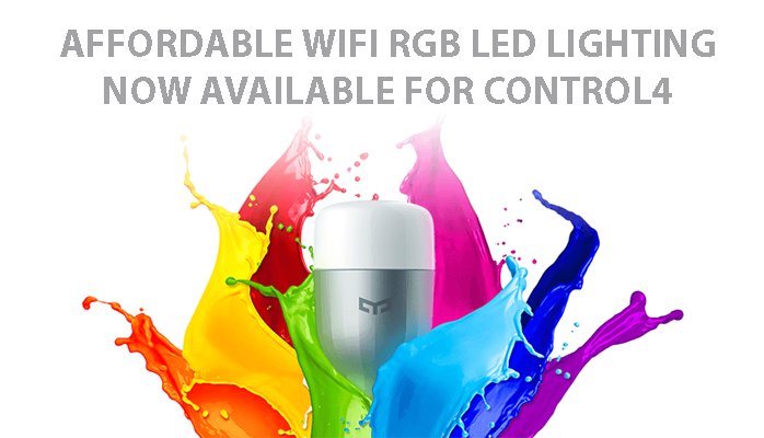chowmain_soft's tweet photo. Chowmain announces @YeelightLED driver for @Control4. Integrate affordable wifi RGB LED lighting from $25. https://t.co/AnwWfruQza https://t.co/PUze8hvMpP