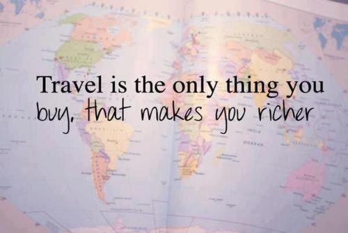 Travel Quote for the Day ! 
Somethings that you buy gives you unique &amp; long lasting richness !!
#NinjaAdventureZ #TravelQuote #AdventureZ