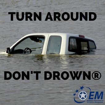 There has been a lot of flooding lately. Very little water can sweep away cars &amp; people #okwx #TurnAroundDontDrown