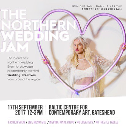 The Northern Wedding Jam is coming too @balticmill 17th Sept. Check out what <a href="/bellebridalmag/">Belle Bridal Magazine</a> has planned bit.ly/2vH9OEB #weddings