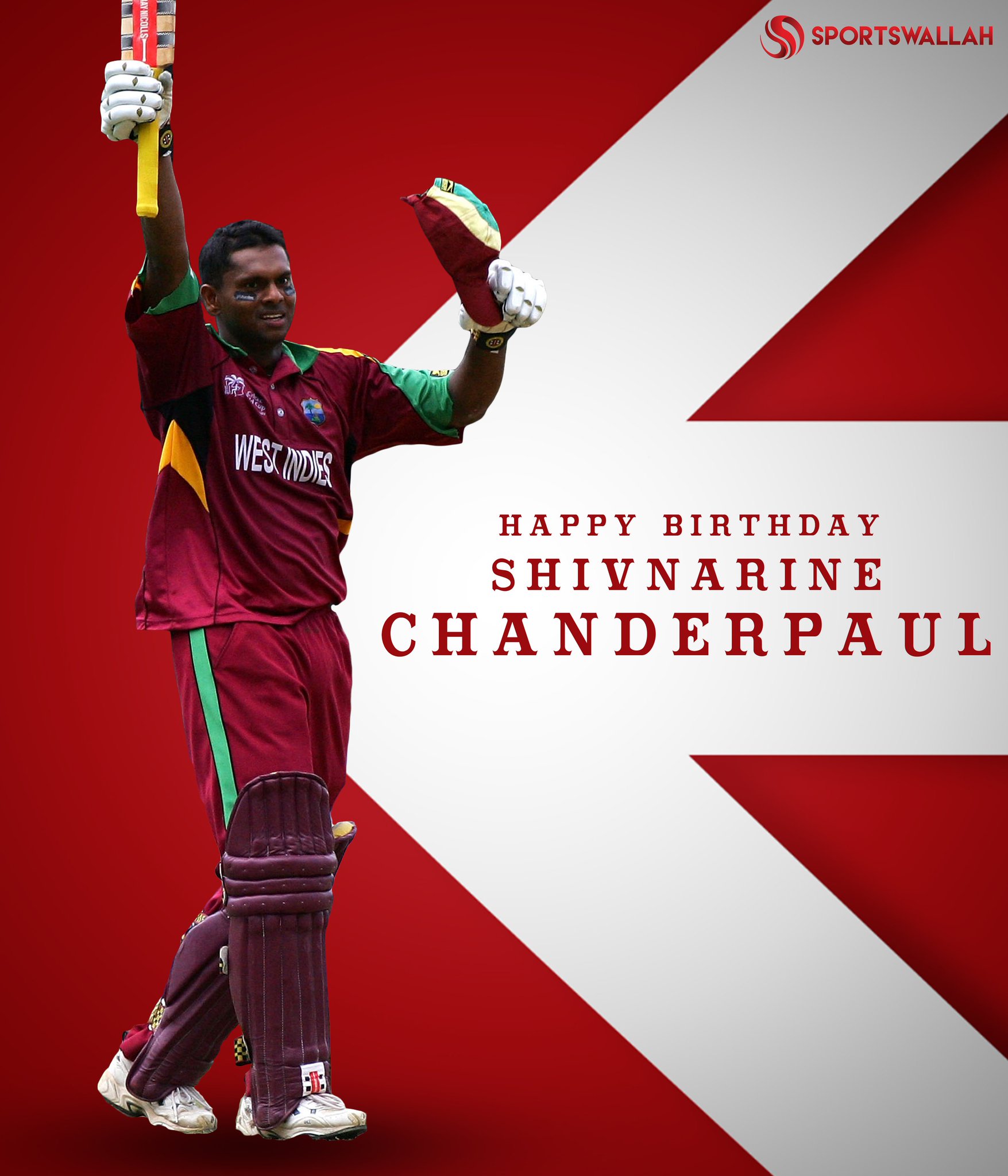Happy birthday to legend, Shivnarine Chanderpaul! 