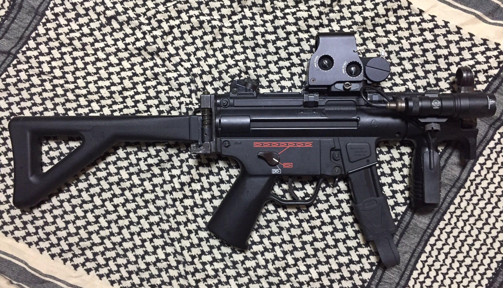 GIBBOUS MP5K フロントサイトマウント Surefire マウント付 MP5K フロントサイトマウント | Gibbous Outfitters - -米軍放