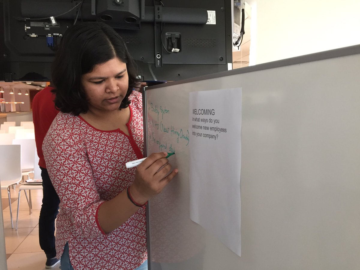 IntuitIN's tweet photo. Our #GPTW Ambassadors engaging in our World Cafe exercise, sharing their POV on the best employee practices @IntuitIN https://t.co/M7gE8cZ70L