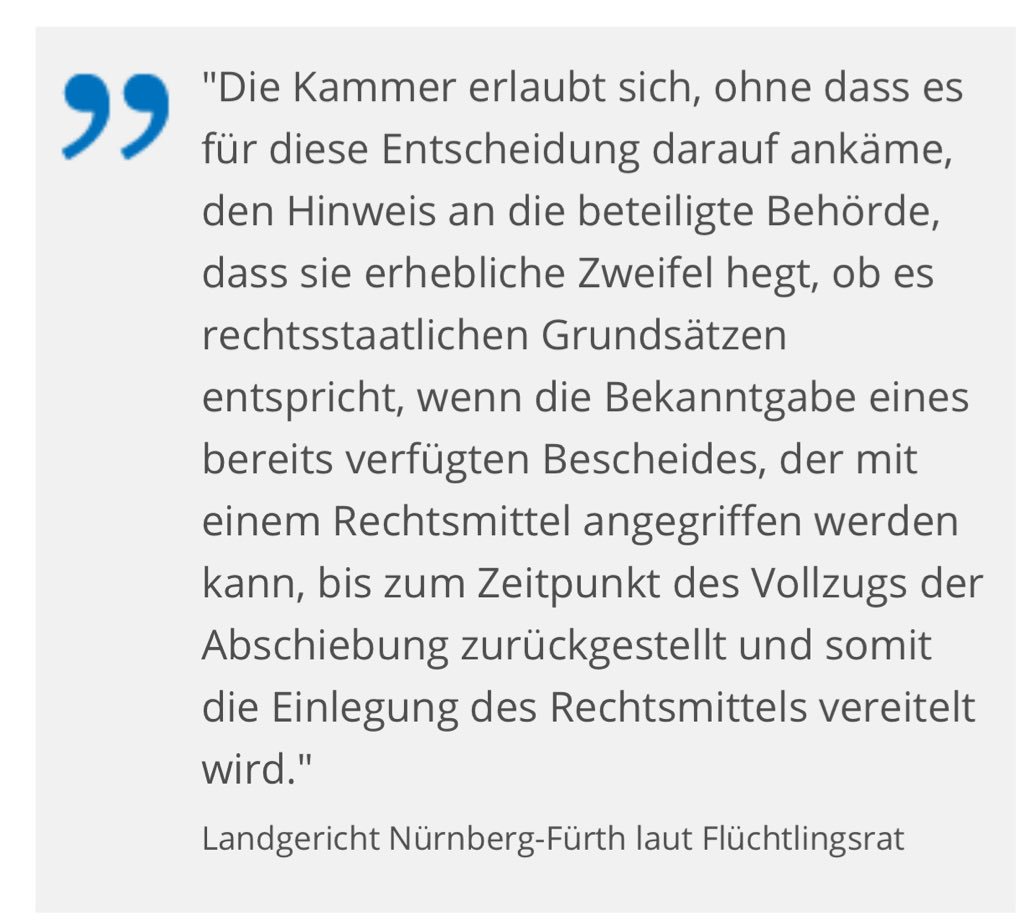 DavidScheibler's tweet photo. @MaxFassbrause Das hat Bayern in dem Fall des Afghanen in Nürnberg probiert. Fand das LG Nürnberg-Fürth jetzt nicht so toll... https://t.co/vmJSEf4ZOx