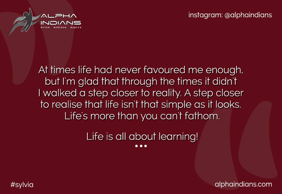 AlphaIndians's tweet photo. Sometimes life is hard, but conquering it &amp; taking a step forward is reality!
#celebratingindia #WednesdayWisdom https://t.co/PCdY1zfLbl