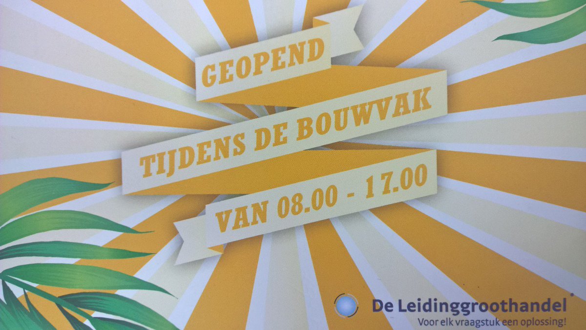Wij zijn geopend! Breng De Leidinggroothandel een bezoek in Haaksbergen of Hoogezand of maak gebruik van onze bezorgdienst.