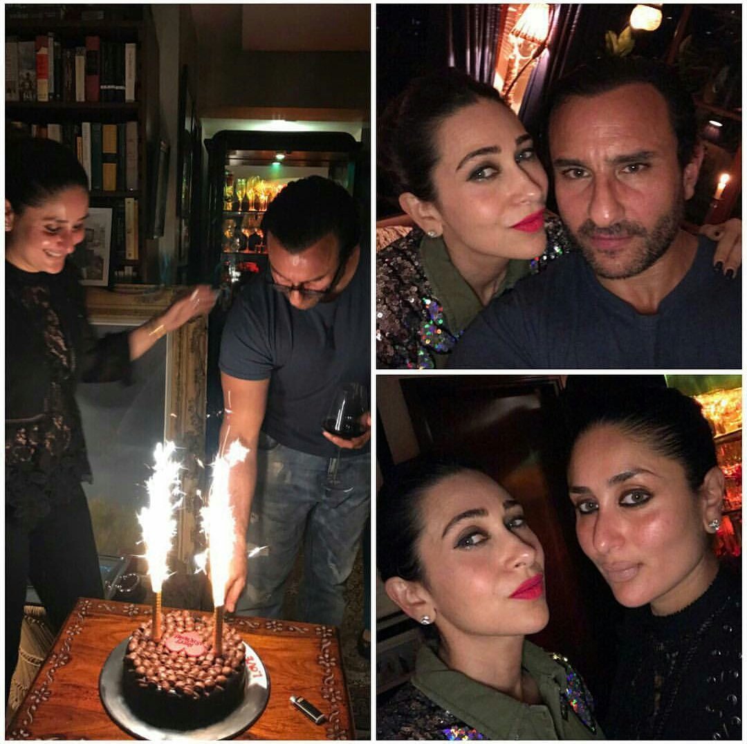 Happy birthday Saif Ali Khan. Kareena was seen celebrating Hubby\s birthday with family 