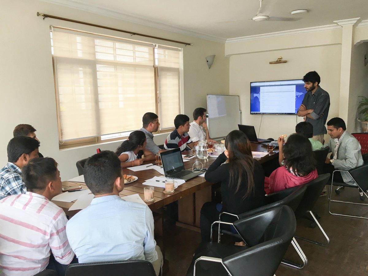 LIGintl's tweet photo. Ushahidi Training at OGH Office - Sindhupalchok and Gorkha staff learning how to to use the new Ushahidi reporting app. #LIG https://t.co/VDOZCe19bp