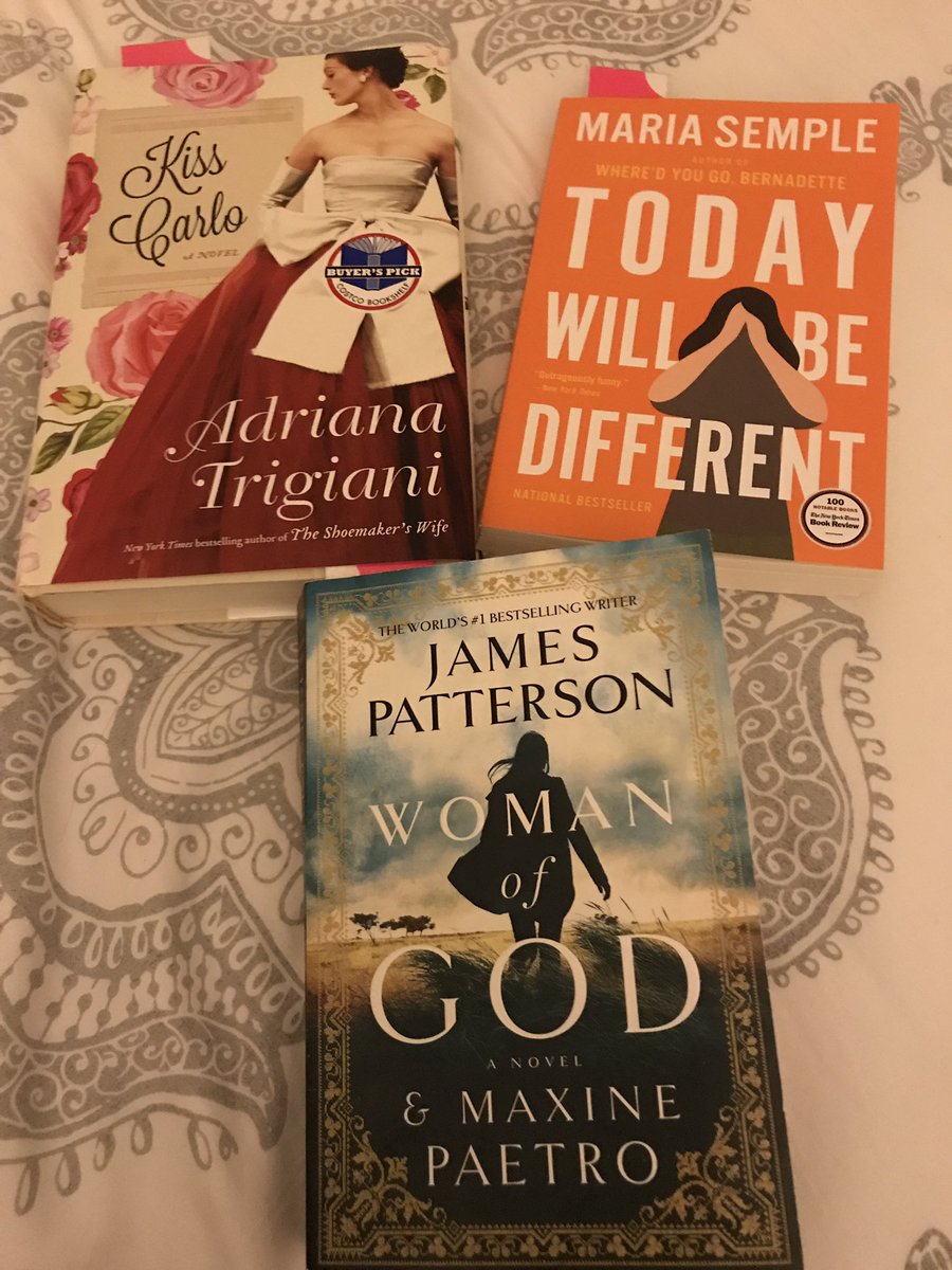 Now it's more important than ever to feed your mind and soul. My three faves at the moment  #kisscarlo #womanofgod #todaywillbedifferent