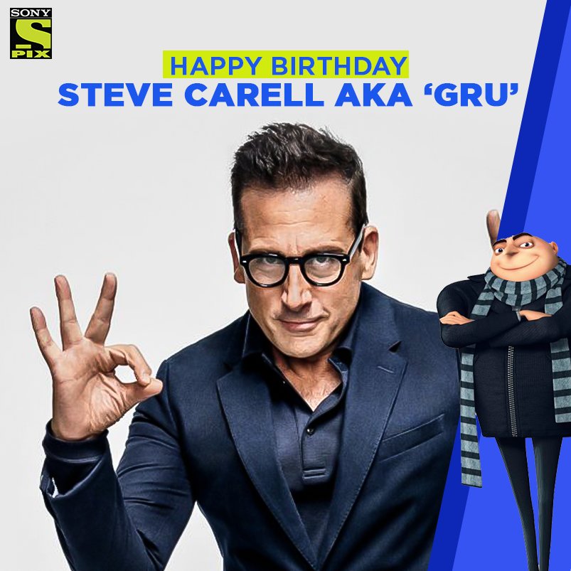 Here s wishing the voice of the Minions master Gru , Steve Carell a Happy Birthday! 