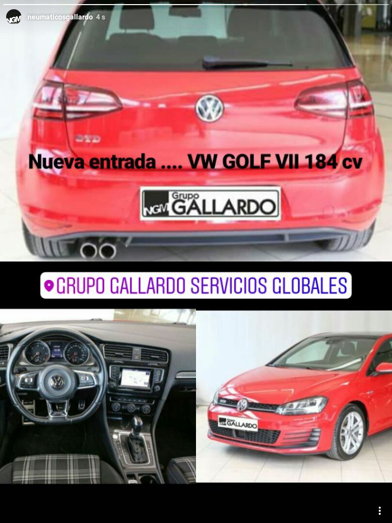 NeumaticosNGM's tweet photo. Nueva entrada VW GOLF VII de 184cv 
#NEUMATICOSNGM #SEGUROSNGM #BUSCAMOSTUCOCHENGM #grupogallardo #HANKOOKMASTER #CONFORTAUTOHANKOOKMASTER https://t.co/I2AHBETLQM